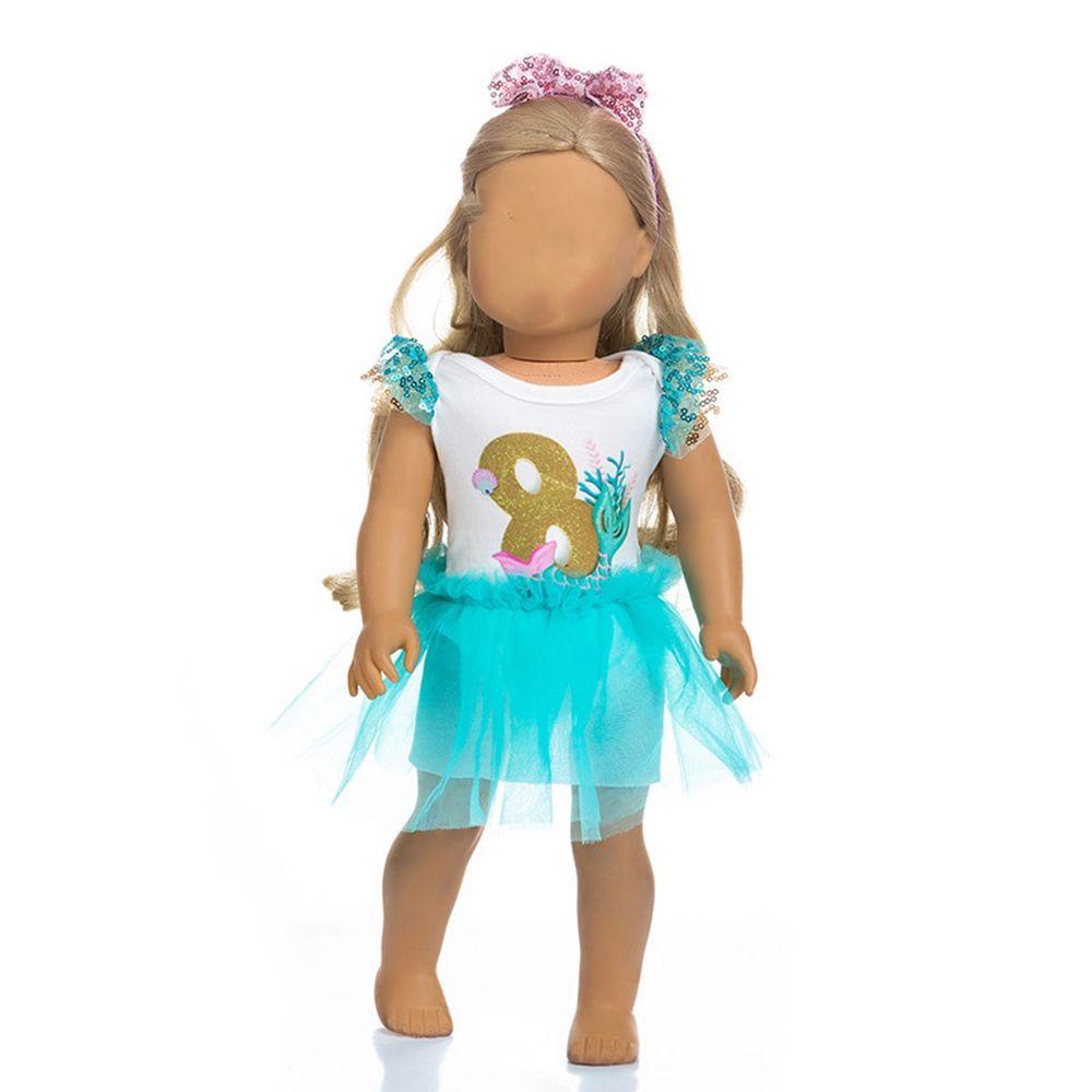 Áo Thun Đính Kim Sa Lấp Lánh Dành Cho Búp Bê 18Inch