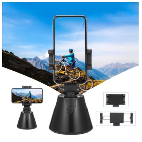 Gậy Chụp Ảnh Quay Video Tự Động 360 Độ Thông Minh - Xoay Tự Động Theo Dõi Khuôn Mặt - TẶNG KÈM GIÁ ĐỠ