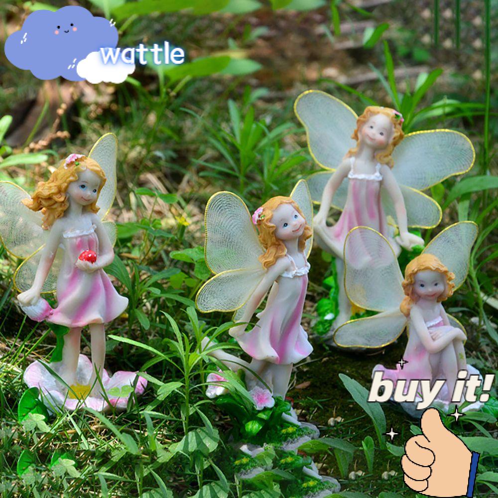 ✧Hành động✧ Set 4 Đồ trang trí Nàng Tiên Trang Trí Sân Vườn