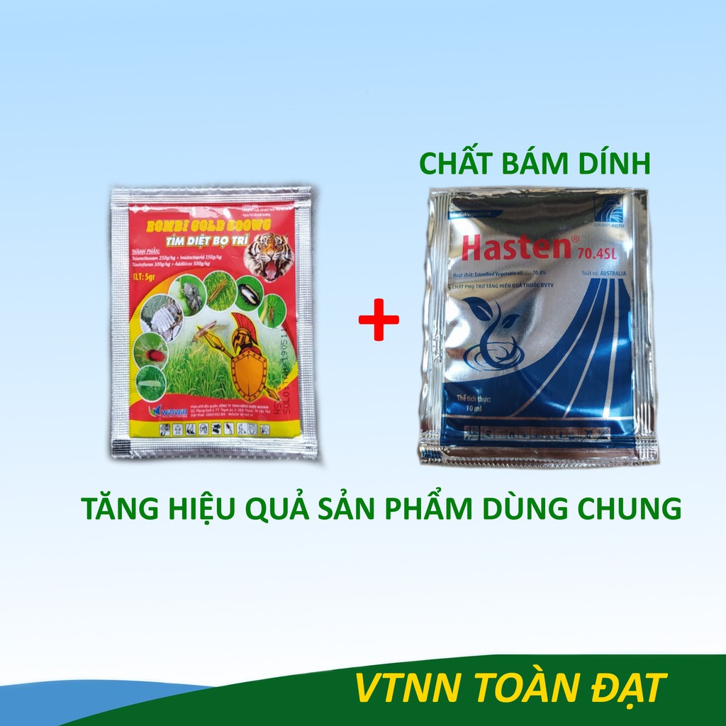 Bộ Đôi Phòng Trừ Và Bảo Vệ Cây Trồng Khỏi Bọ Trĩ, kết hợp chất bám dính