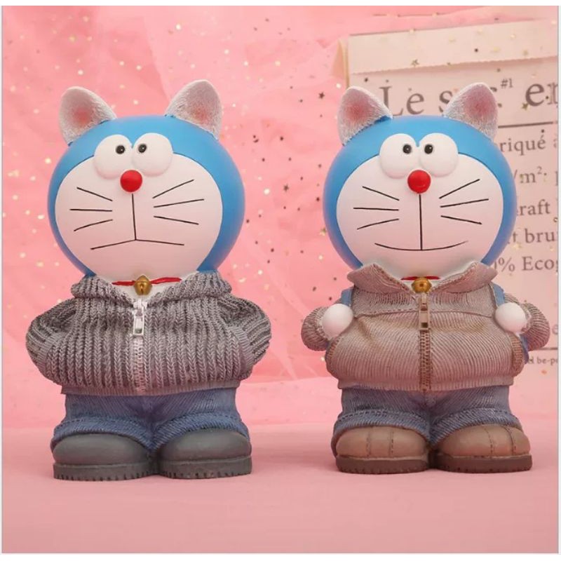 Ống Heo Tiết Kiệm Tiền Hình Mèo Máy Doraemon Đáng Yêu