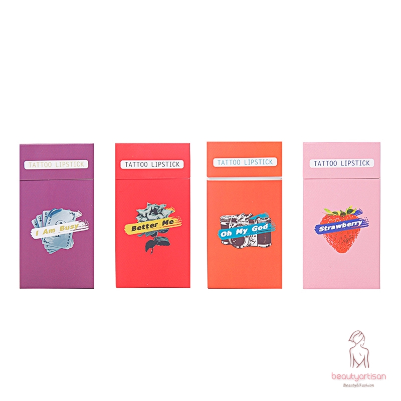 Son môi dạng thoa bằng tăm bông lâu trôi có hộp hình hộp thuốc lá | BigBuy360 - bigbuy360.vn