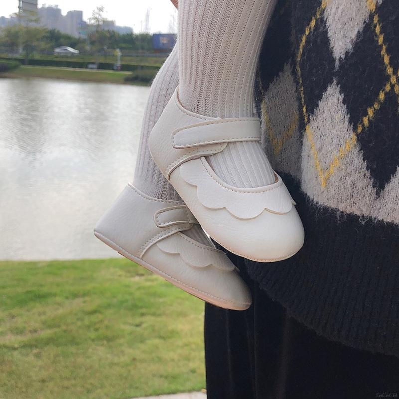 Giày da pu chống trượt dễ thương cho bé gái sơ sinh