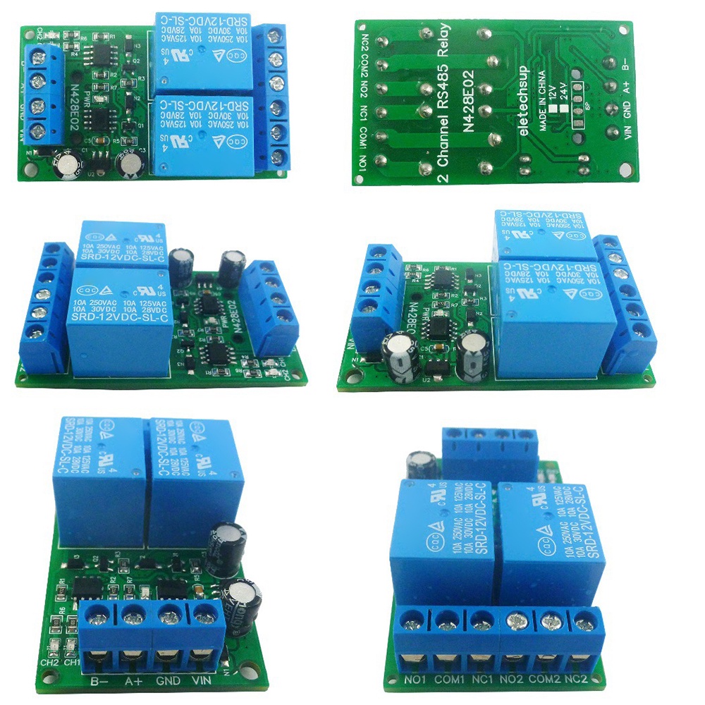 Bảng Mạch Modun Mở Rộng Pcbfun DC12V 2 Kênh RS485