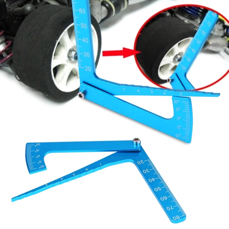 Thước Đo Chiều Cao Bánh Xe 3 Trong 1 Bằng Kim Loại Có Thể Điều Chỉnh Cho Xe Hơi Điều Khiển Từ Xa 1 / 8 1 / 10