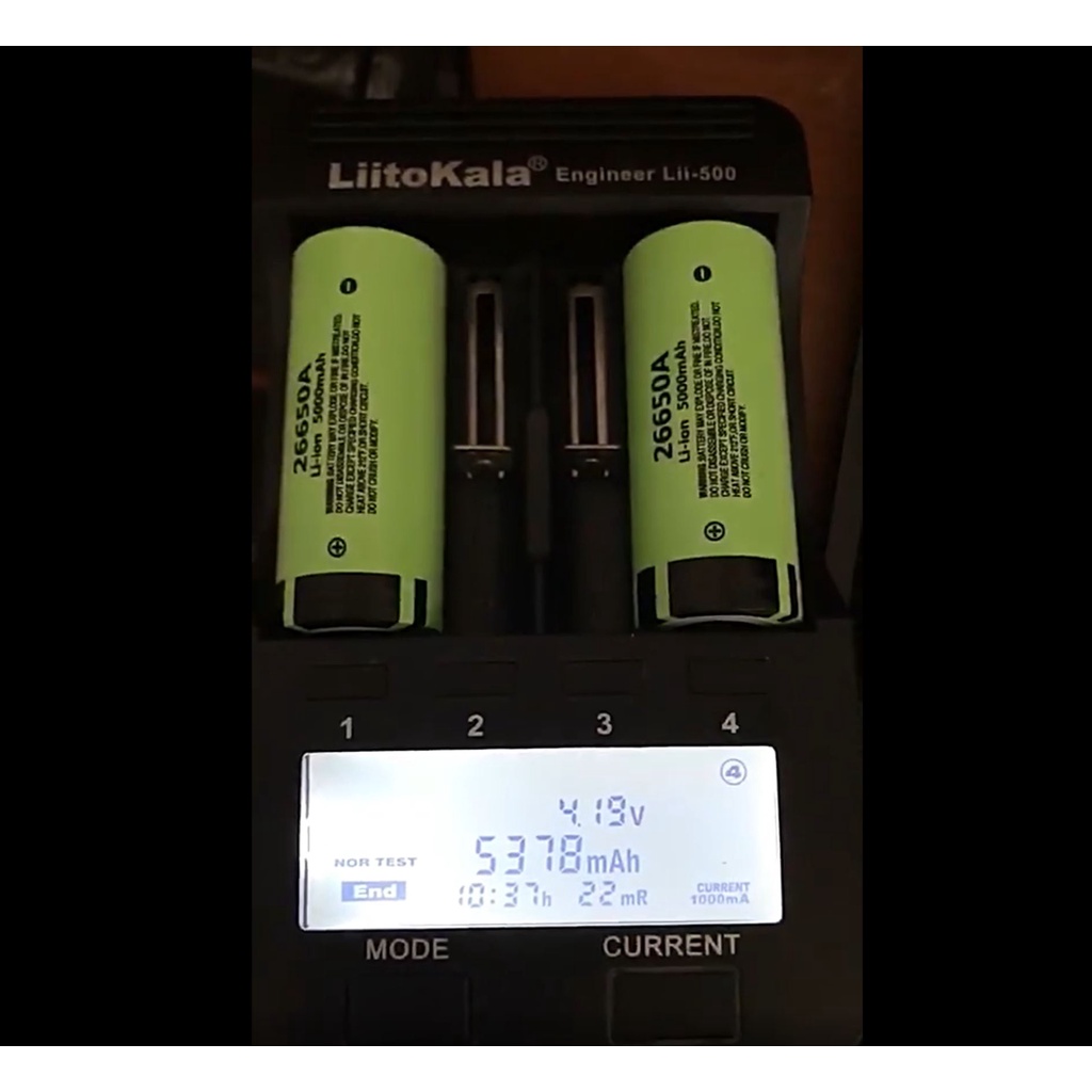 Pin 26650 dung lượng 5000mAh - pin lithium NCR26650A dòng xả cao 25A