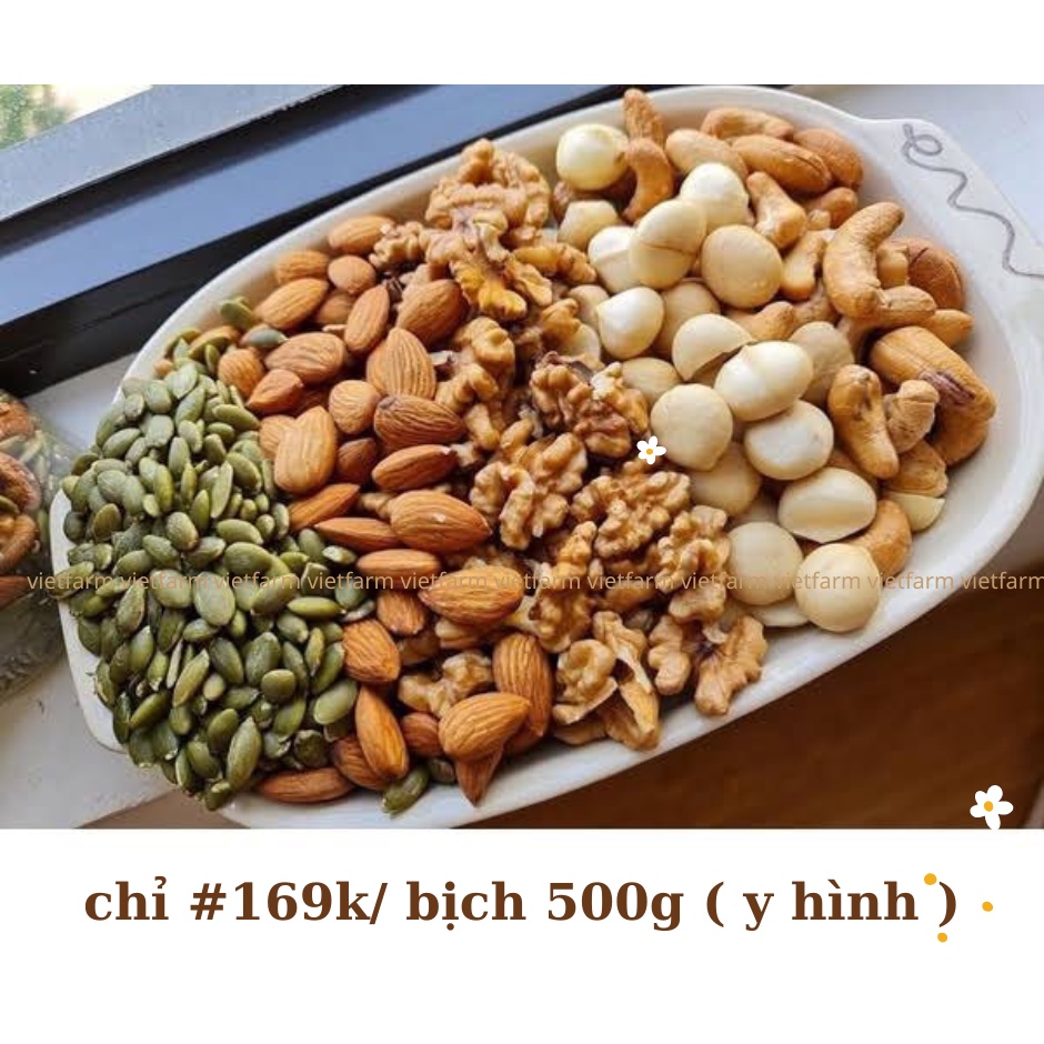 500g Granola Hạt dinh dưỡng mix 5 loại