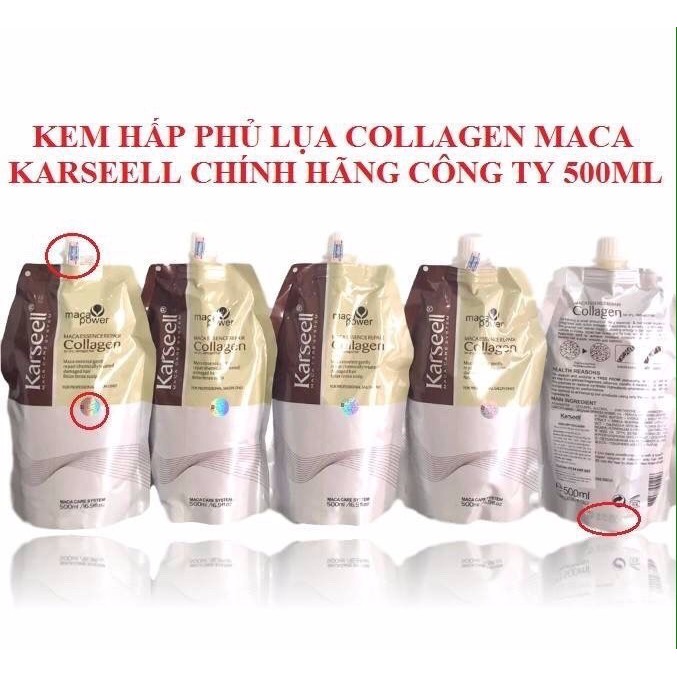 KEM Ủ TÓC KARSEELL MACA COLLAGEN CHÍNH HÃNG SIÊU MƯỢT TÓC ITALY 500ML