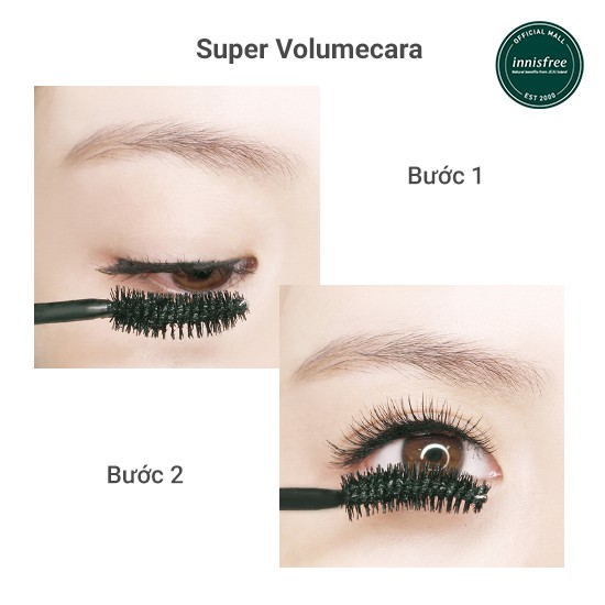 [Mã COSINN9 giảm 10% đơn 400K] Mascara làm dày mi innisfree Super Volumecara 10g