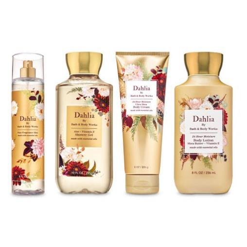 DAHLIA ✨| Gel Tắm Dưỡng Thể Xịt Thơm Toàn Thân Bath & Body Works - 3WICK STORE