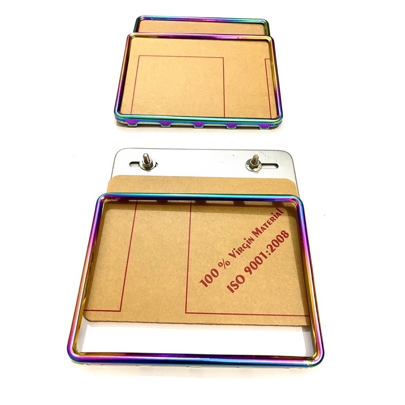 Bộ Biển Số Xe máy Titan và vàng Kèm Meka nhựa chống nước