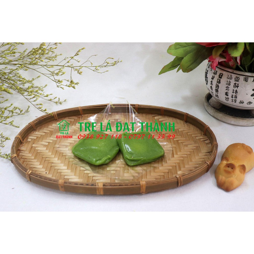 Mẹt tre trang trí siêu rẻ nhiều kiểu dáng hình ovan hun khói cạp dây mây
