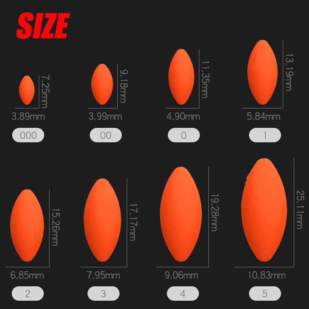 Phao Câu Cá Seven Truyền Thống Hình Quả Ô Liu Màu Sắc Dạ Quang Chuyên Nghiệp