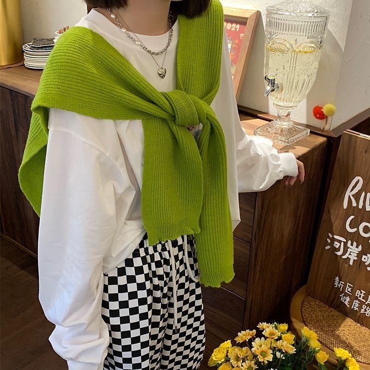 Khăn Choàng Cổ Dệt Kim Ấm Áp Thời Trang Thu Đông Hàn Quốc Mới