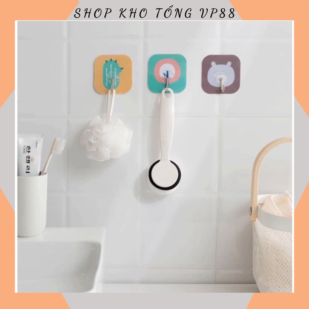 COMBO 5 chiếc Móc Dán Tường 3D Siêu Dính Siêu Chịu Lực In Hình 88072 SHOP KHO TỔNG88