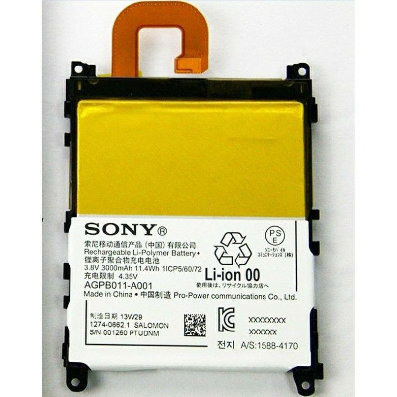 Pin Sony Z1 chính hãng Sony zin 100% bảo hành 6 tháng