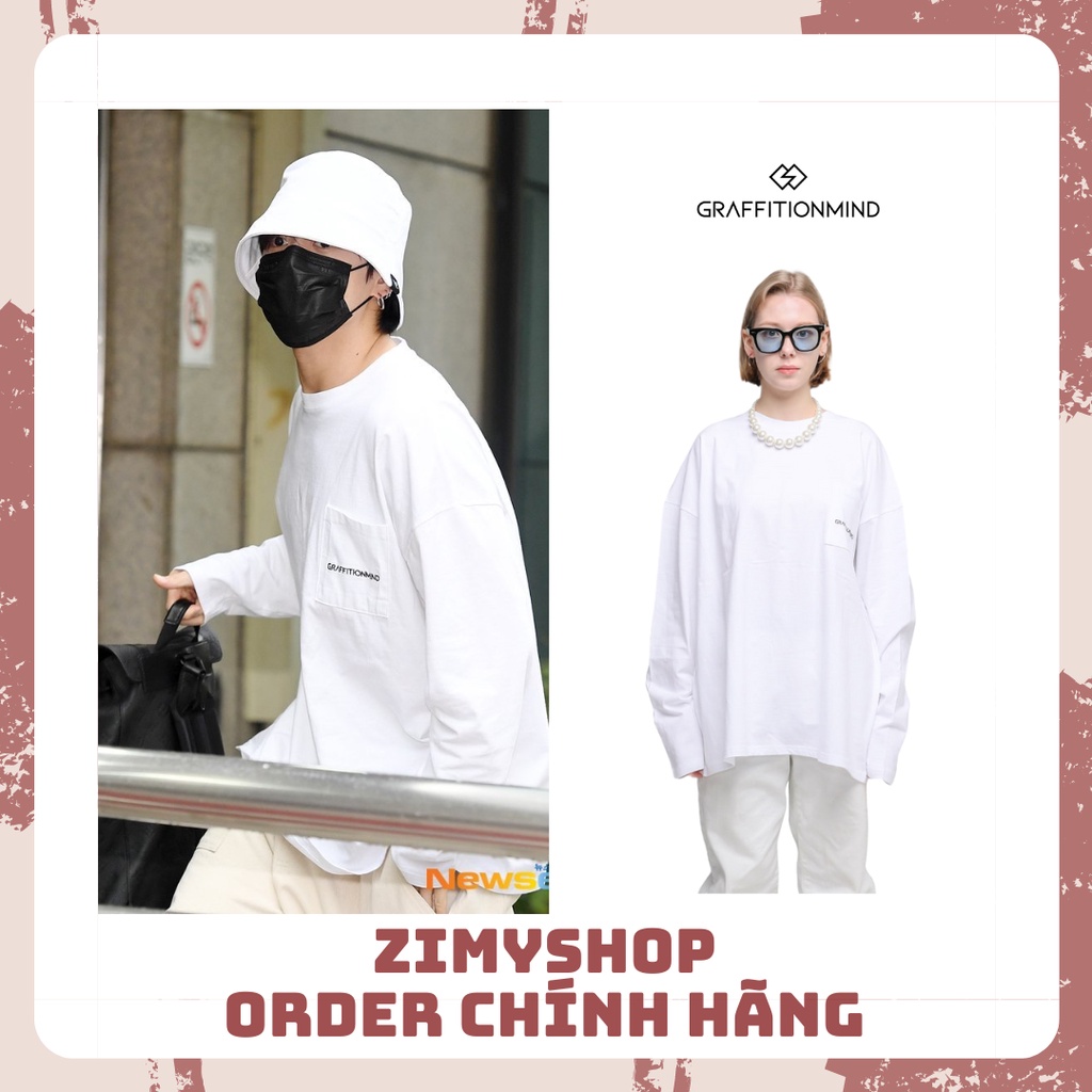 CHÍNH HÃNG ÁO THUN DÀI TAY GRAFITIONMIND JUNGKOOK BTS
