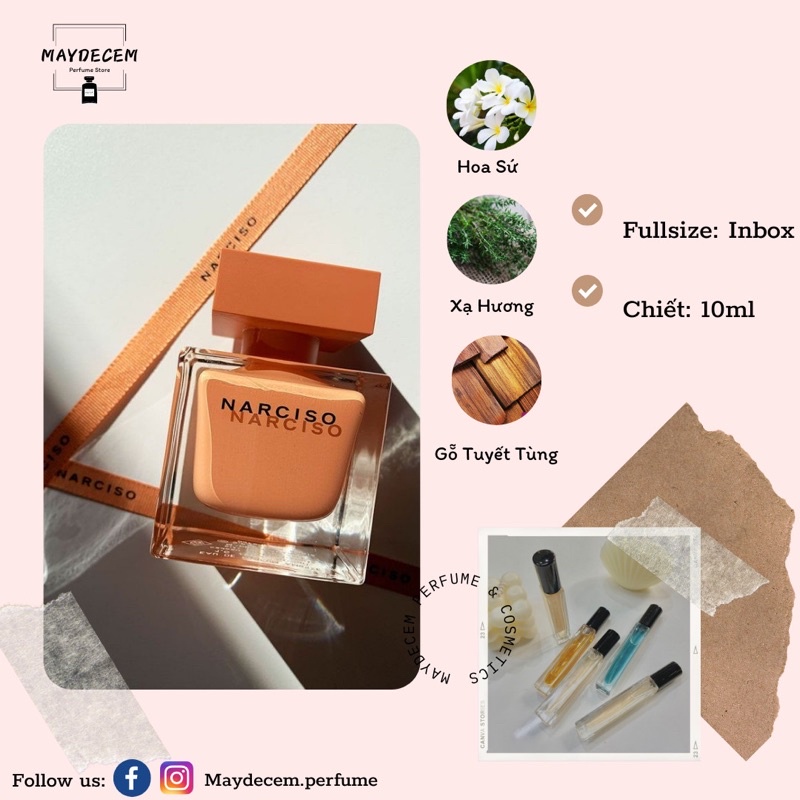 10ml Narciso Rodeiguez Ambree (Nar cam)