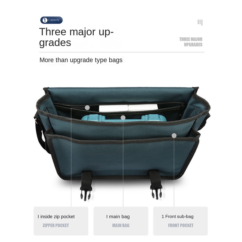 Túi Vải Canvas Đựng Dụng Cụ Sửa Chữa Điện Đa Năng Tiện Dụng