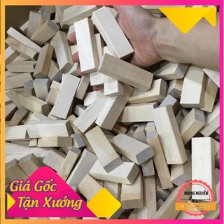 Gỗ bạch dương - thanh xếp domino -kt 7x2.5x0.8cm