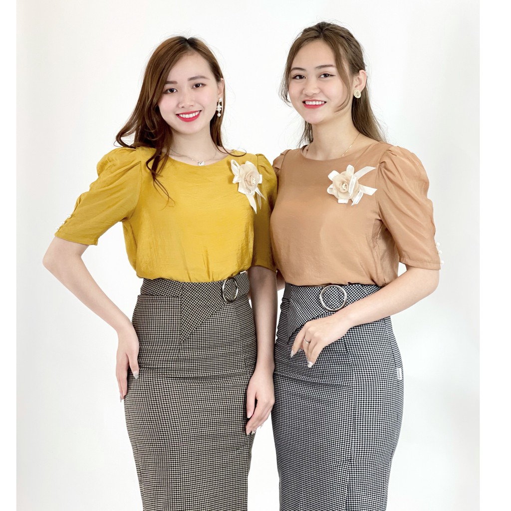 [Mã WASTUP giảm 10% tối đa 30K đơn 99K] Áo sơ mi nữ công sở tay lỡ EMVY- H8 | BigBuy360 - bigbuy360.vn