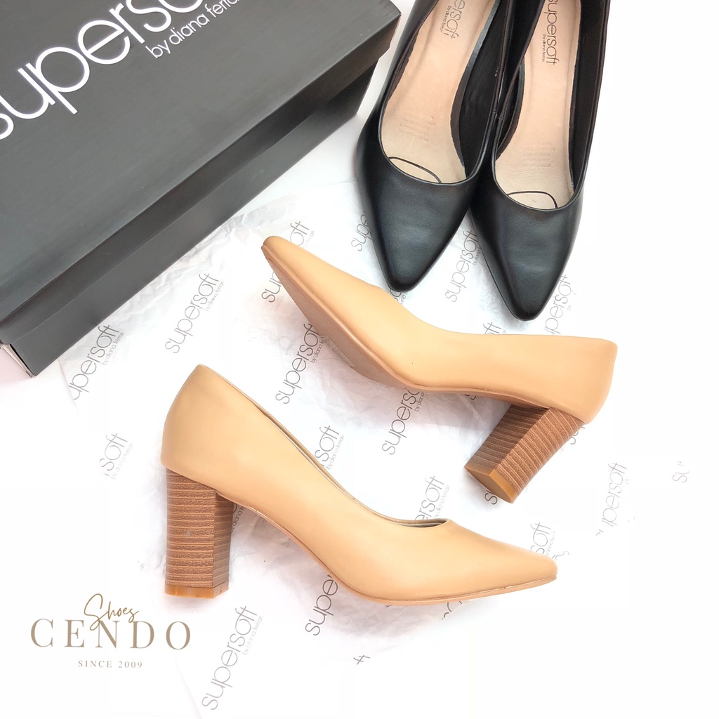 Giày công sở SuperSoft mũi nhọn gót trụ 7cm