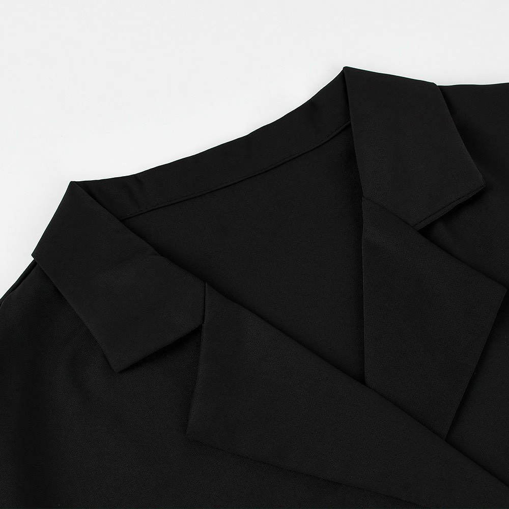 [Chất đẹp] Áo khoác blazer đen 4 nút 1 lớp 2 túi thật | BigBuy360 - bigbuy360.vn