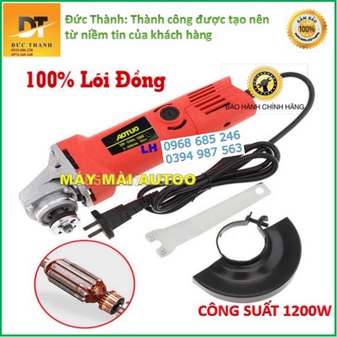 Máy mài góc Autoo 1200W Siêu hot  100% lõi đồng.