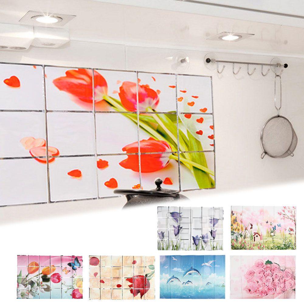 GOGOUP Giấy Dán Tường Chịu Nhiệt Cao Chống Dầu Trang Trí Nhà Bếp