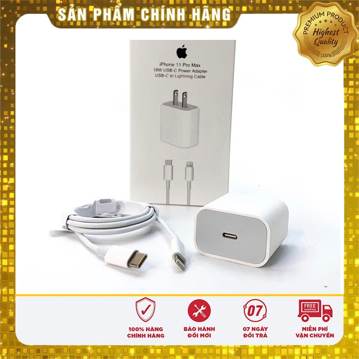 Sạc nhanh iphone 18W - Tương thích tất cả các dòng iphone từ 6/6 plus - 13 pro Max (HÀNG CAO CẤP)