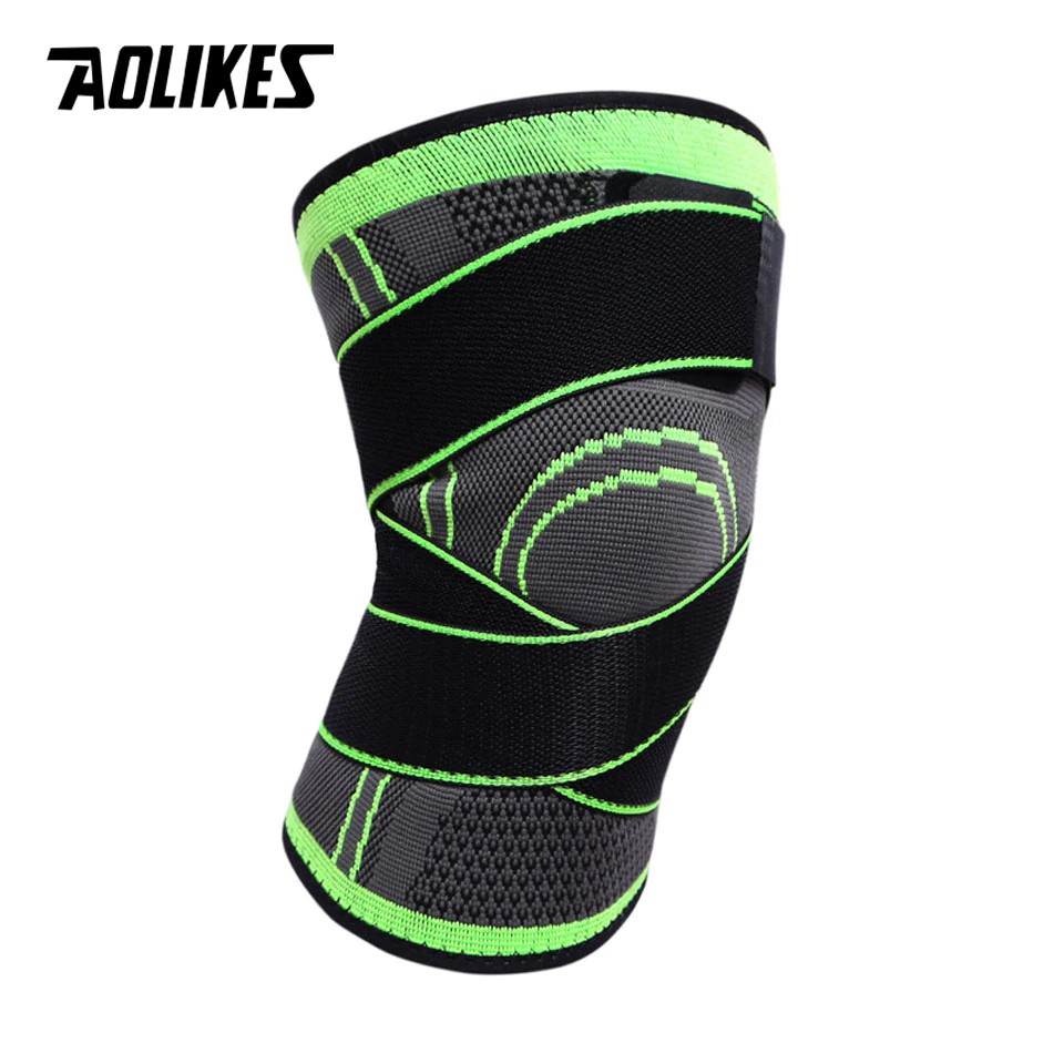 Bộ băng bảo vệ đầu gối AOLIKES A-7720 thiết kế thoáng khí ôm chân breathable sport knee support