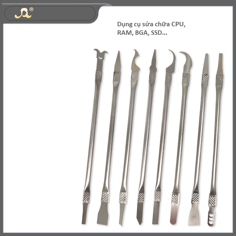 Bộ dụng cụ cạo keo, tháo gỡ CPU, RAM, ổ cứng, IC điện thoại 8in1