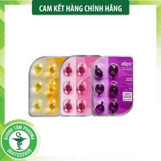 Viên serum dưỡng tóc ELLIPS (Vỉ 6 viên) - Vitamin dưỡng tóc