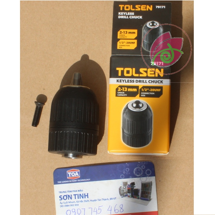 Đầu kẹp mũi khoan tự động 13mm tolsen 79171