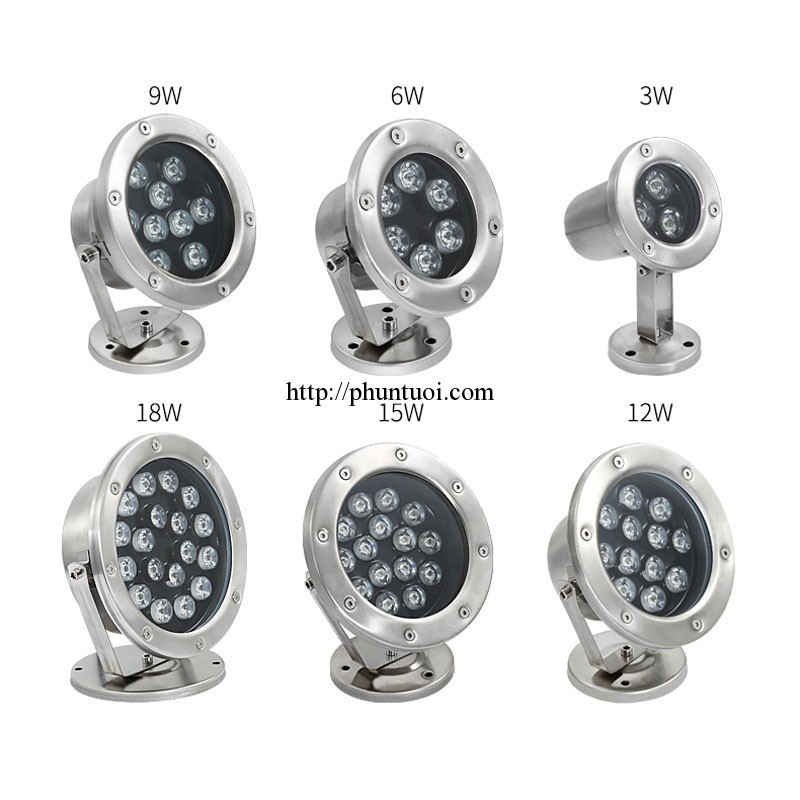 Đèn Led Âm Nước 9w Đổi Màu