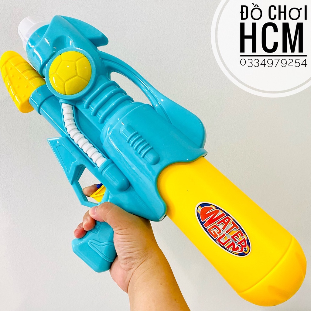 [SIÊU TO 50 CM] Đồ chơi trẻ em súng bắn nước size đại dành cho bé đi hồ bơi, chơi biển có ống thụt phun nước A85