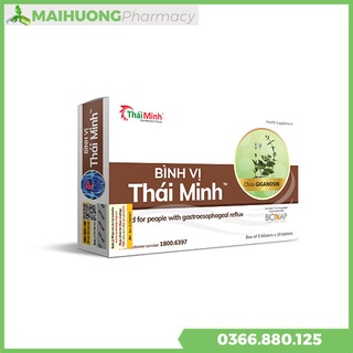 [Chính Hãng , Mua 6 Tặng 1] Bình Vị Thái Minh Hộp 20 viên , Hỗ trợ giảm acid dịch vị và các biểu hiện của bệnh dạ dày.