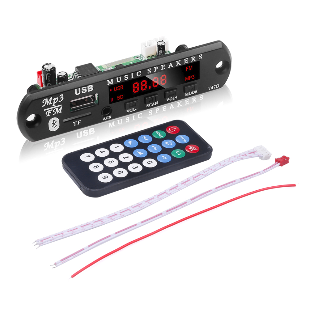 Mô Đun Giải Mã Âm Thanh Mp3 Bluetooth 5.0 Mp3 Wav Hỗ Trợ Thẻ Tf Usb / Sd