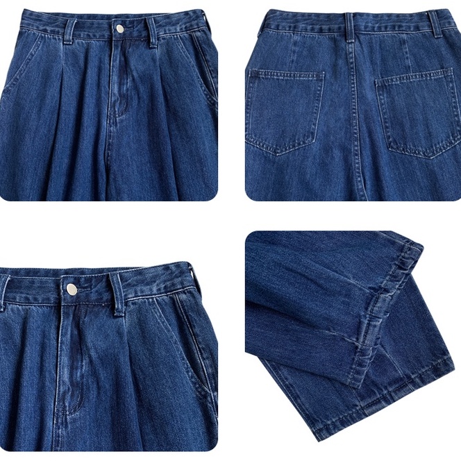 Quần Denim Lưng Cao Ống Đứng Phong Cách Mới 45434