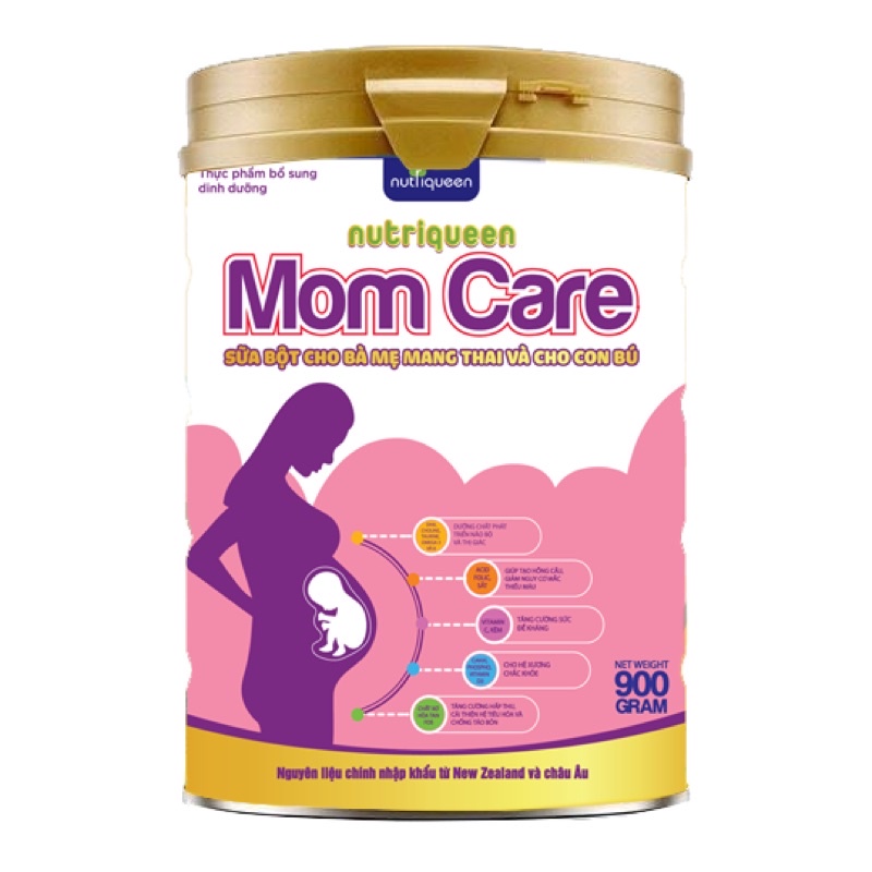 Sữa bột cho bà mẹ mang thai và cho con bú  Nutriqueen Momcare - Lon 900gam