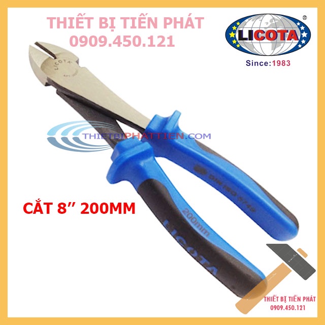 [GIÁ HỦY DIỆT]  Kìm Cắt, Kềm Cắt LICOTA Cao Cấp 8&quot; - 200mm APT-36006CSL Thép CR-V (Chính Hãng LICOTA)