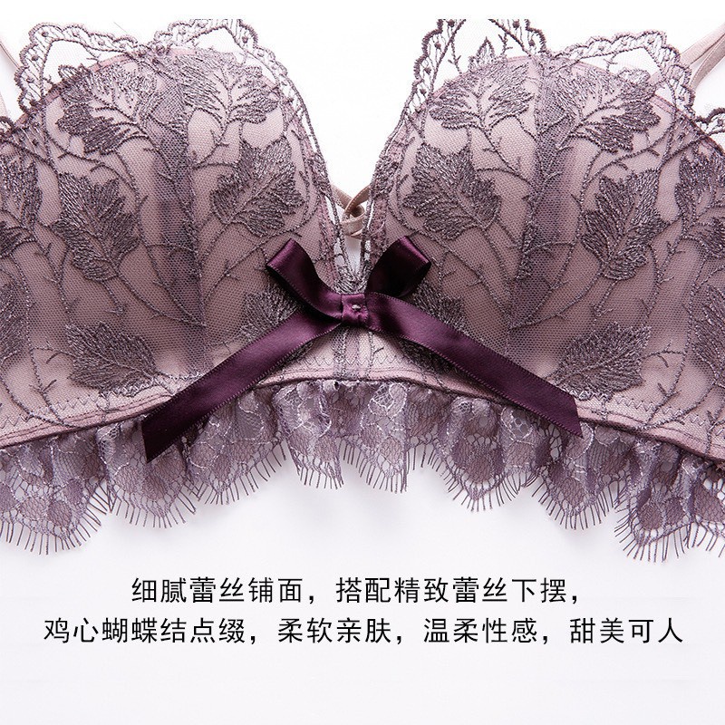 Áo Ngực Nữ - Áo Lót Nữ Ren Điệu Đà Phối Ren Họa Tiết Chiếc Lá Quyến Rũ mã AL23