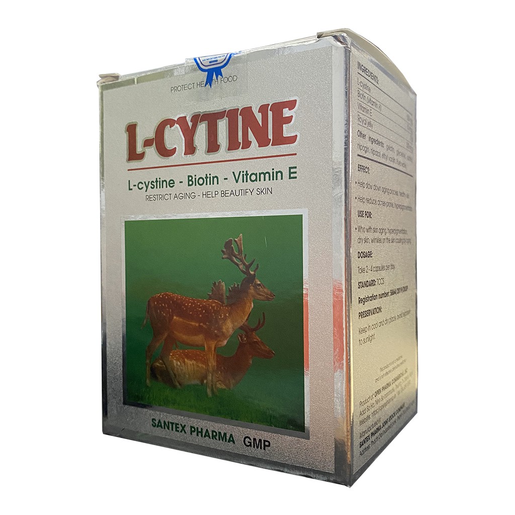VIÊN UỐNG L-CYTINE SANTEX PHARMA - HẠN CHẾ QUÁ TRÌNH LÃO HÓA
