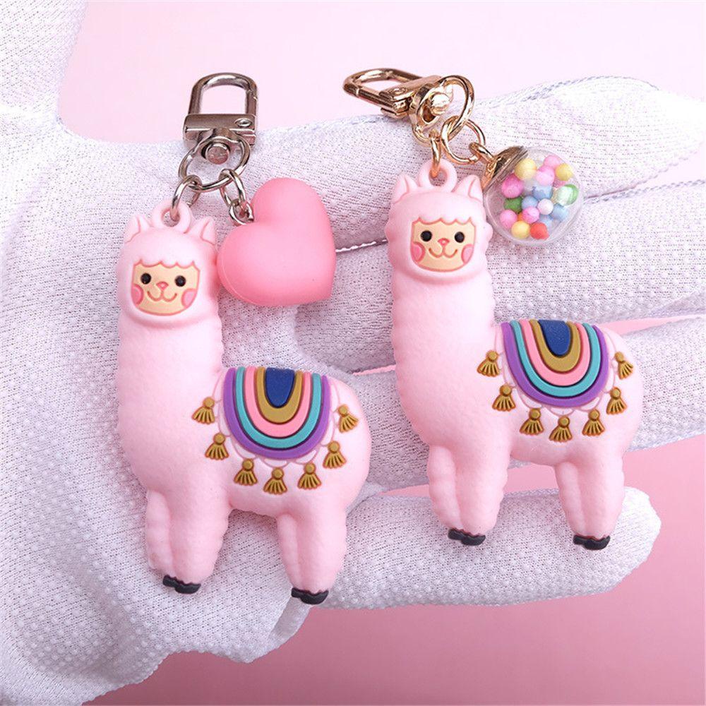 Móc Khóa Hình Lạc Đà Alpaca Hoạt Hình Đáng Yêu Dành Cho Nữ