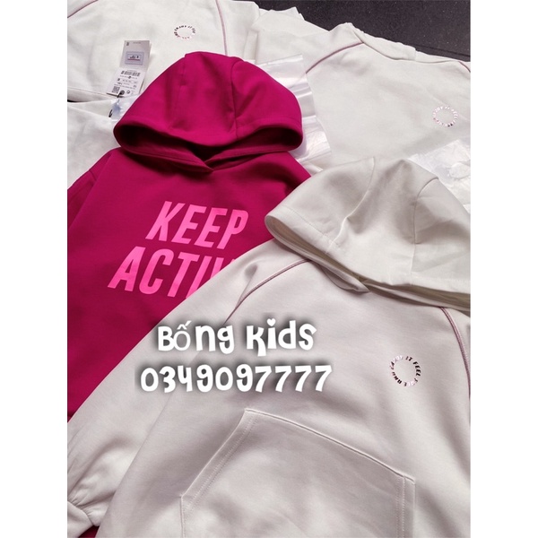 Áo Hoodie Vải Ép Bé Gái ZR