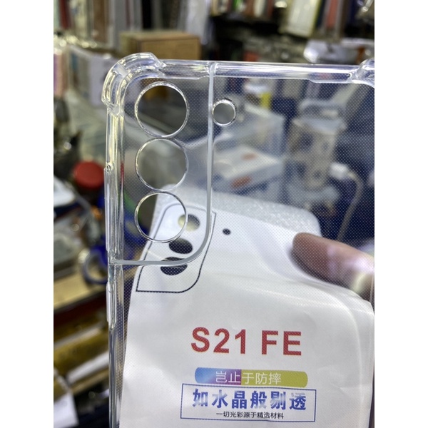 Ốp Sámung S21fe/ S21 Fe dẻo trong chống sốc bảo vệ Camera