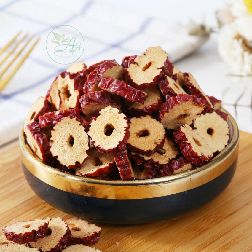 Táo Đỏ Cắt Lát Sấy Khô 100gr FREE SHIP Đều Và Đẹp