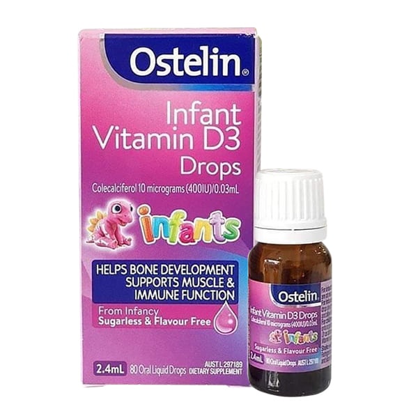 Siro Vitamin D3 Drops Cho Trẻ Từ Sơ Sinh Đến 12 Tuổi