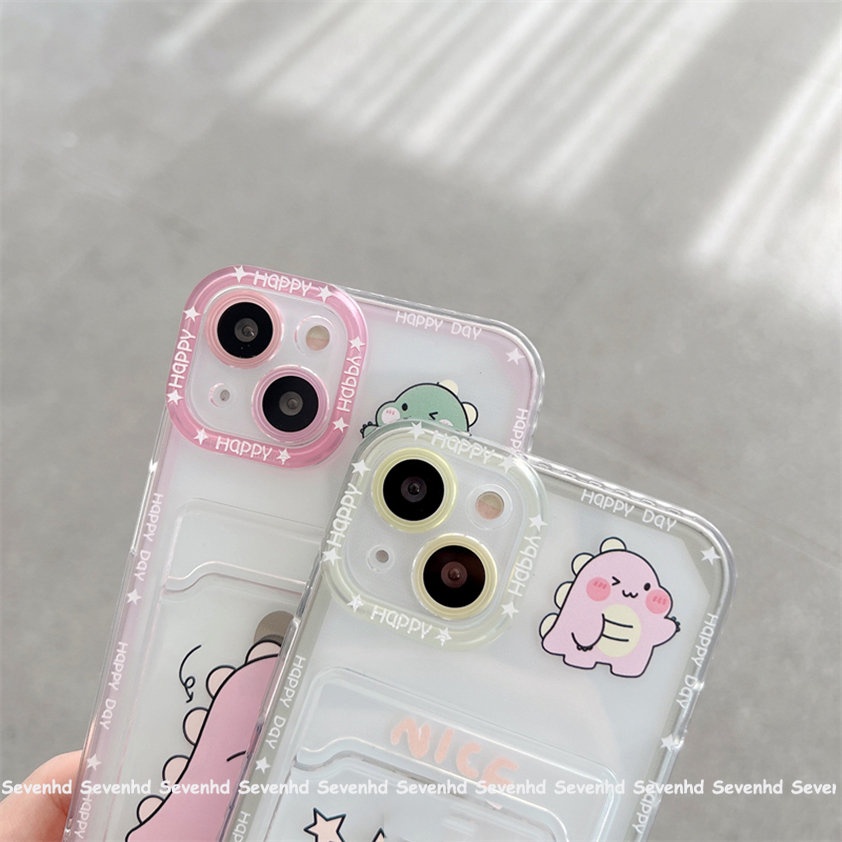 Ốp Điện Thoại Mềm Trong Suốt In Hình Khủng Long Cho iPhone 14 13 12 11 Pro Max X XR Xs Max 8 7 6 6s Plus SE 2020
