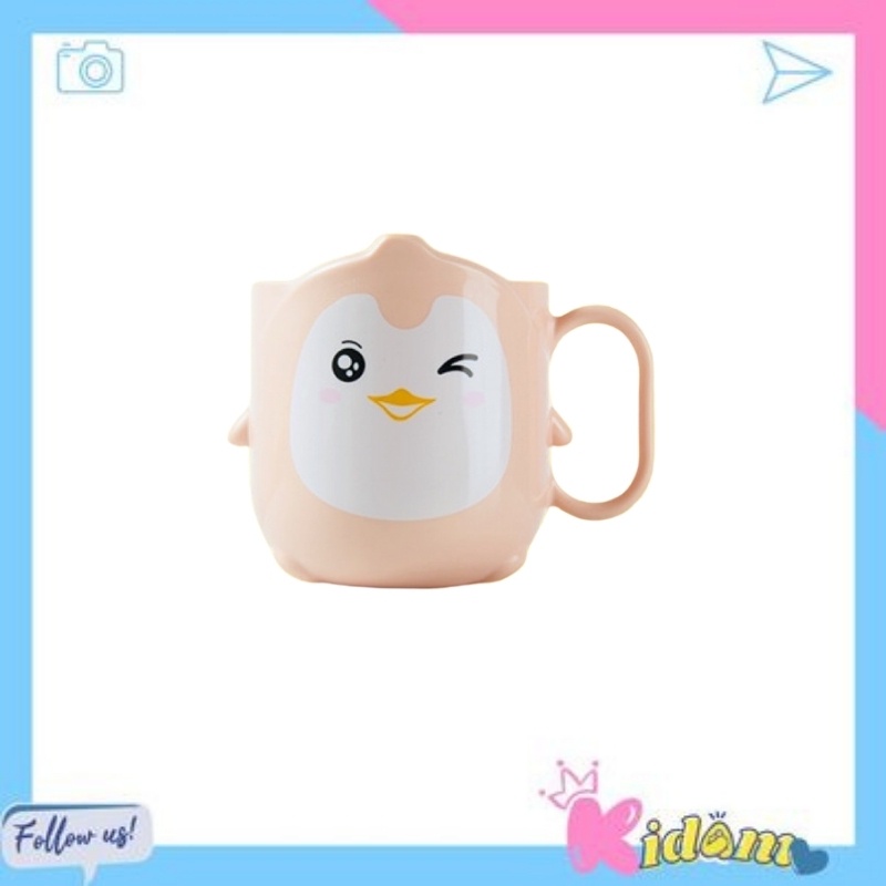 Cốc uống nước đánh răng cho bé nhiều hình cute KIDAMO